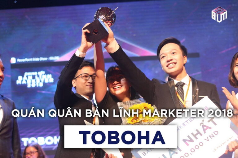 SINH VIÊN KHOA QTKD GIÀNH QUÁN QUÂN VÀ Á QUÂN CUỘC THI BẢN LĨNH MARKETER 2018