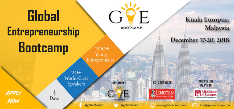 Global Entrepreneurship Bootcamp Kuala Lumpur, Malaysia 2018
