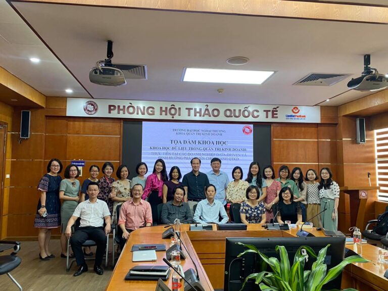 Tọa đàm Khoa học “Khoa học dữ liệu trong QTKD: thực tiễn tại các DN data-driven và định hướng phát triển cho ngành QTKD”