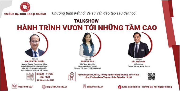 THƯ MỜI THAM GIA TALK SHOW: “HÀNH TRÌNH VƯƠN TỚI NHỮNG TẦM CAO”