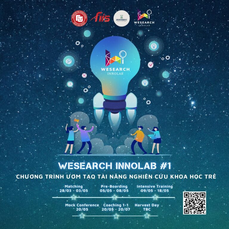 CHÍNH THỨC MỞ ĐƠN ĐĂNG KÝ THAM GIA 𝐖𝐄𝐒𝐄𝐀𝐑𝐂𝐇 𝐈𝐍𝐍𝐎𝐋𝐀𝐁 #1 – CHƯƠNG TRÌNH ƯƠM TẠO TÀI NĂNG NGHIÊN CỨU KHOA HỌC TRẺ