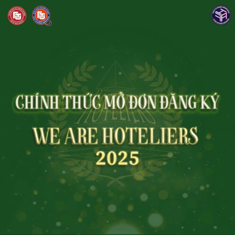 CHÍNH THỨC MỞ ĐƠN CUỘC THI WE ARE HOTELIERS 2025: THE FUTURE OF HOSPITALITY: WHERE LUXURY MEETS SUSTAINABILITY