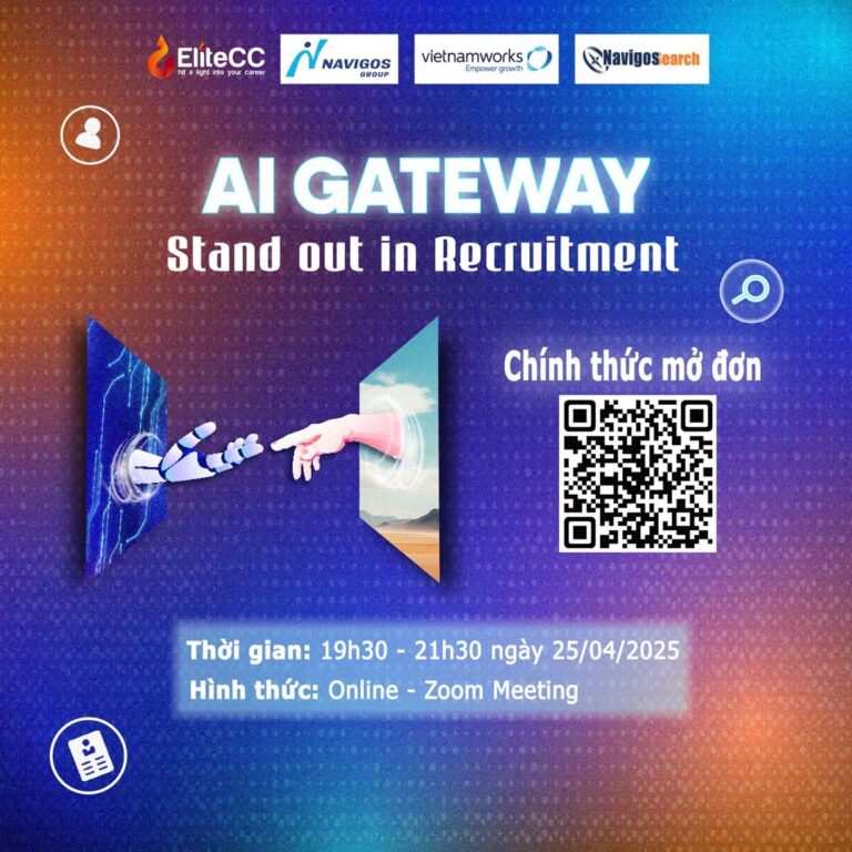 [WEBINAR] AI GATEWAY: STAND OUT IN RECRUITMENT – KHÁM PHÁ CÁNH CỔNG AI TRONG TUYỂN DỤNG HIỆN ĐẠI